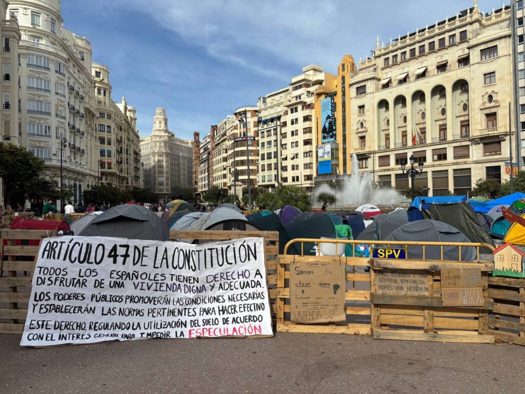 Protestcamp in Valencia