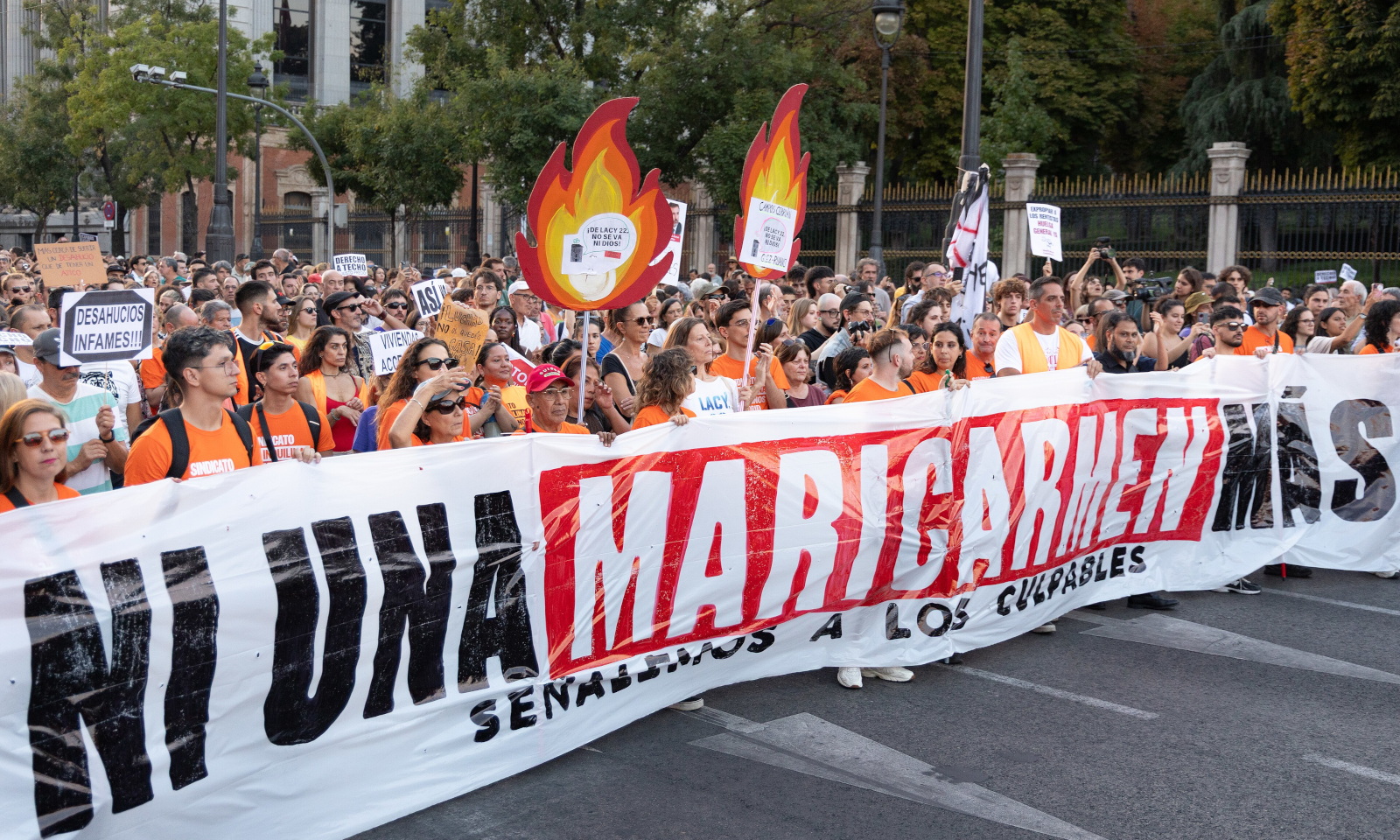 Wohnungskampf in Spanien: Demonstrierende in Madrid
